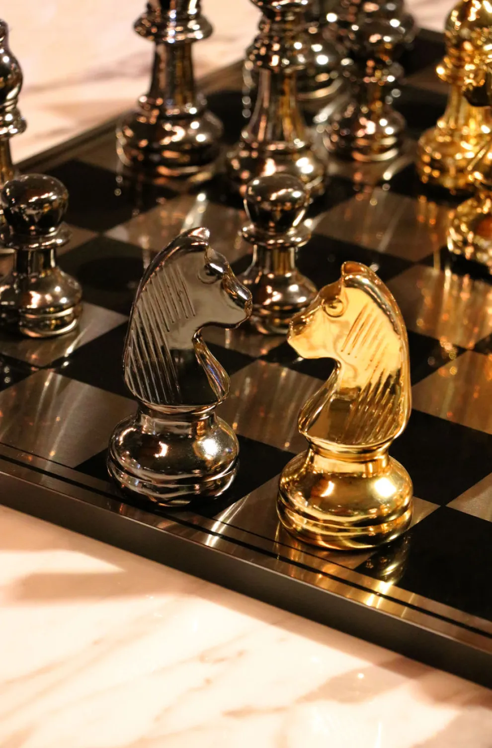 Decofiguur Schaken 60x60cm