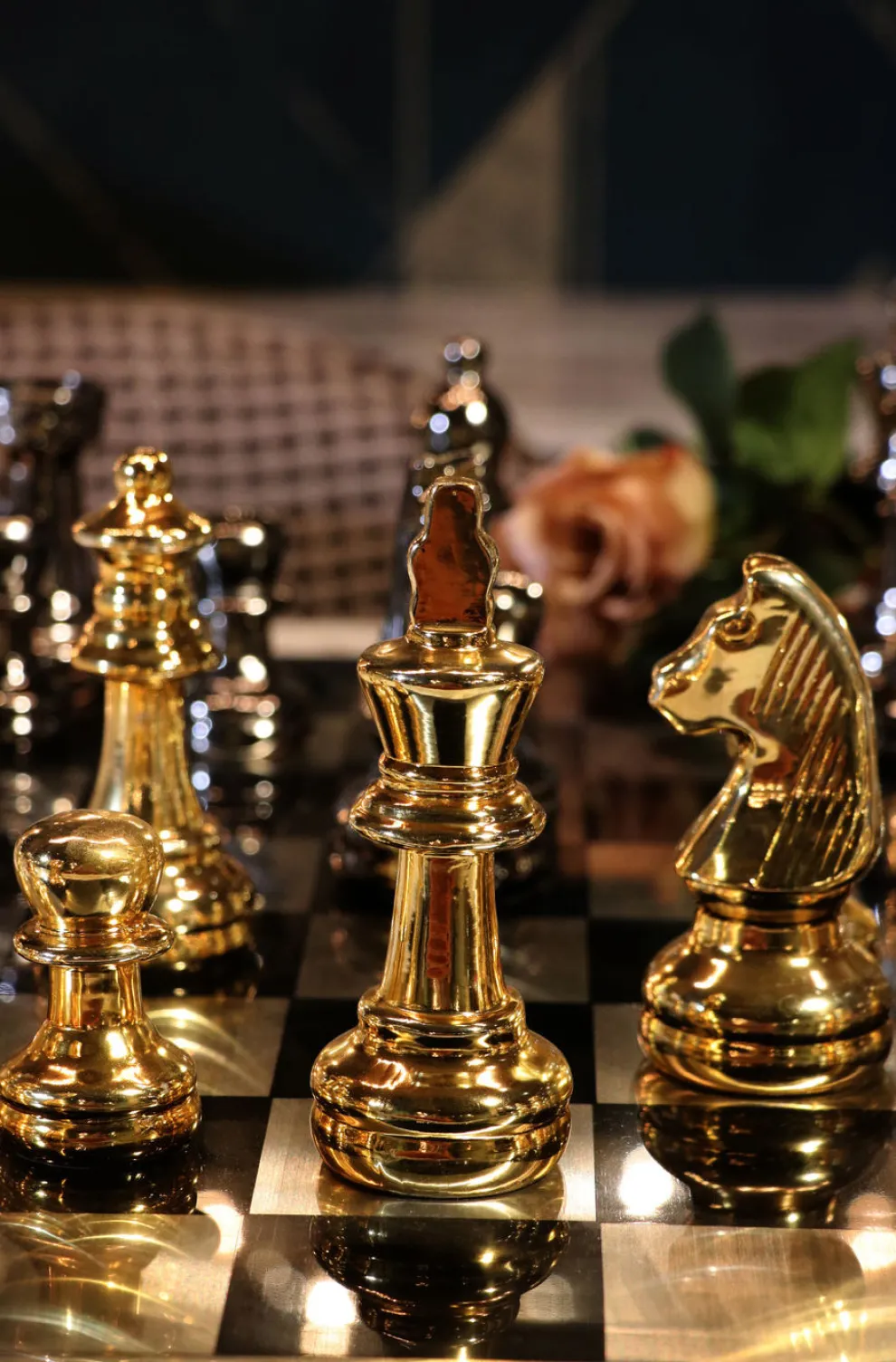 Decofiguur Schaken 60x60cm