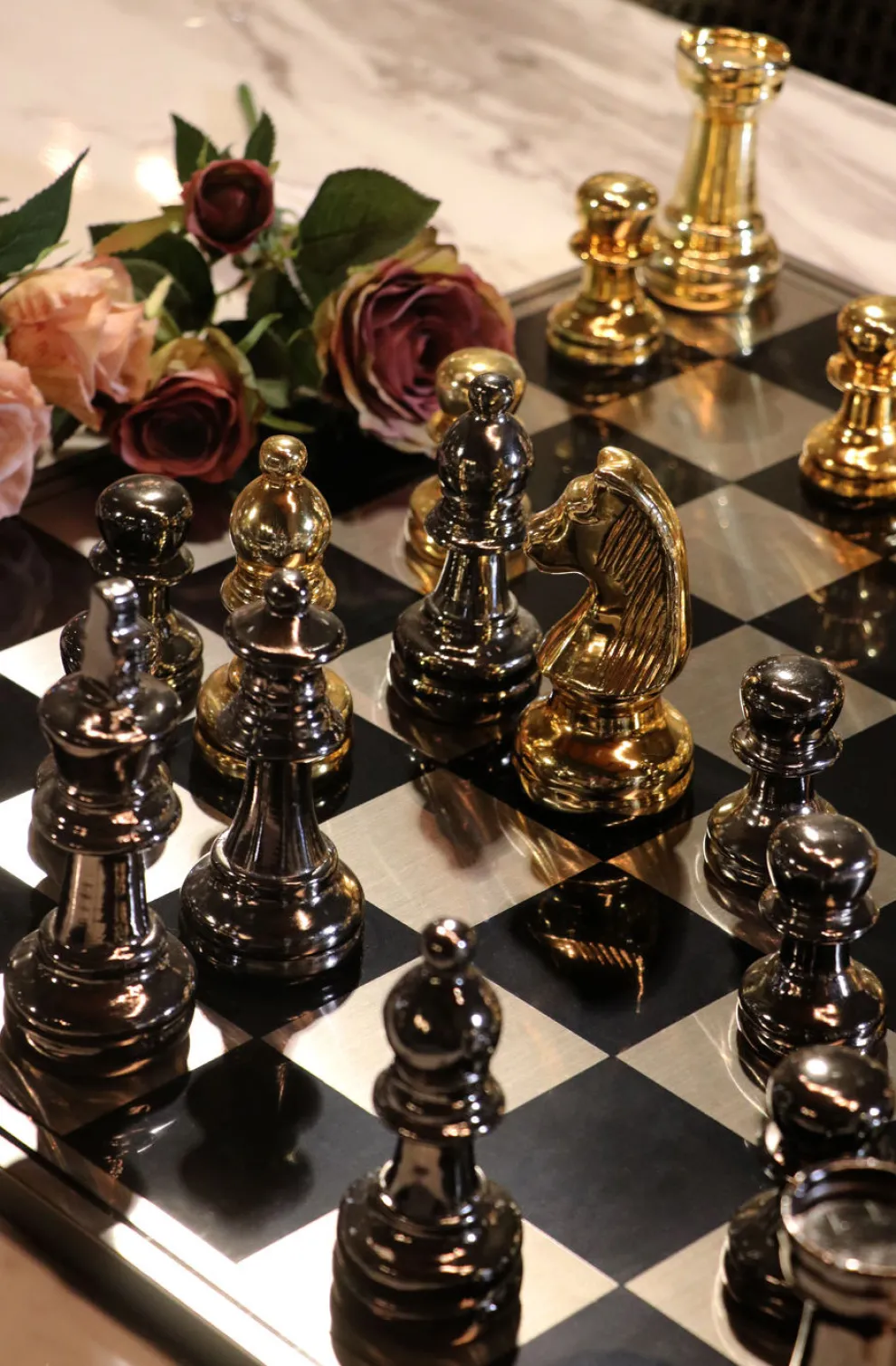 Decofiguur Schaken 60x60cm