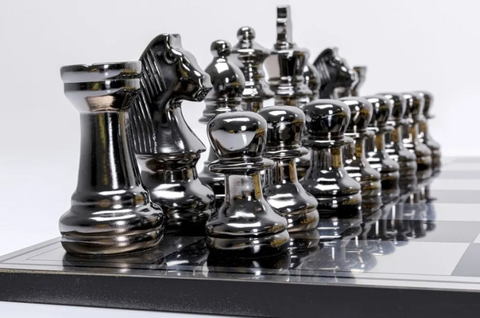 Decofiguur Schaken 60x60cm