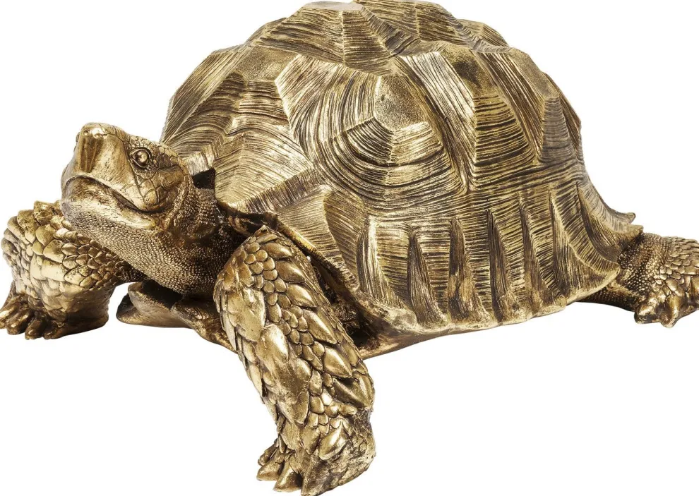 Decofiguur Schildpad Goud Groot