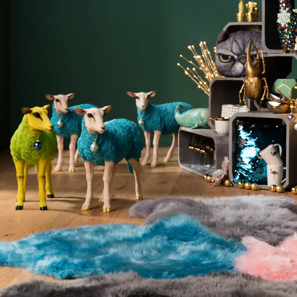 Decofiguur Sheep Colore Groen
