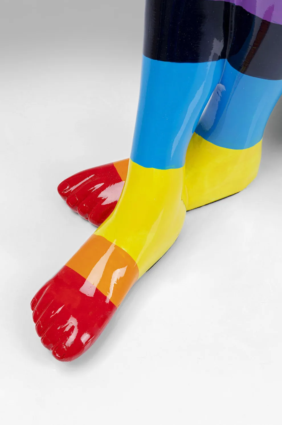 Decofiguur Sitting Rabbit Regenboog 80cm