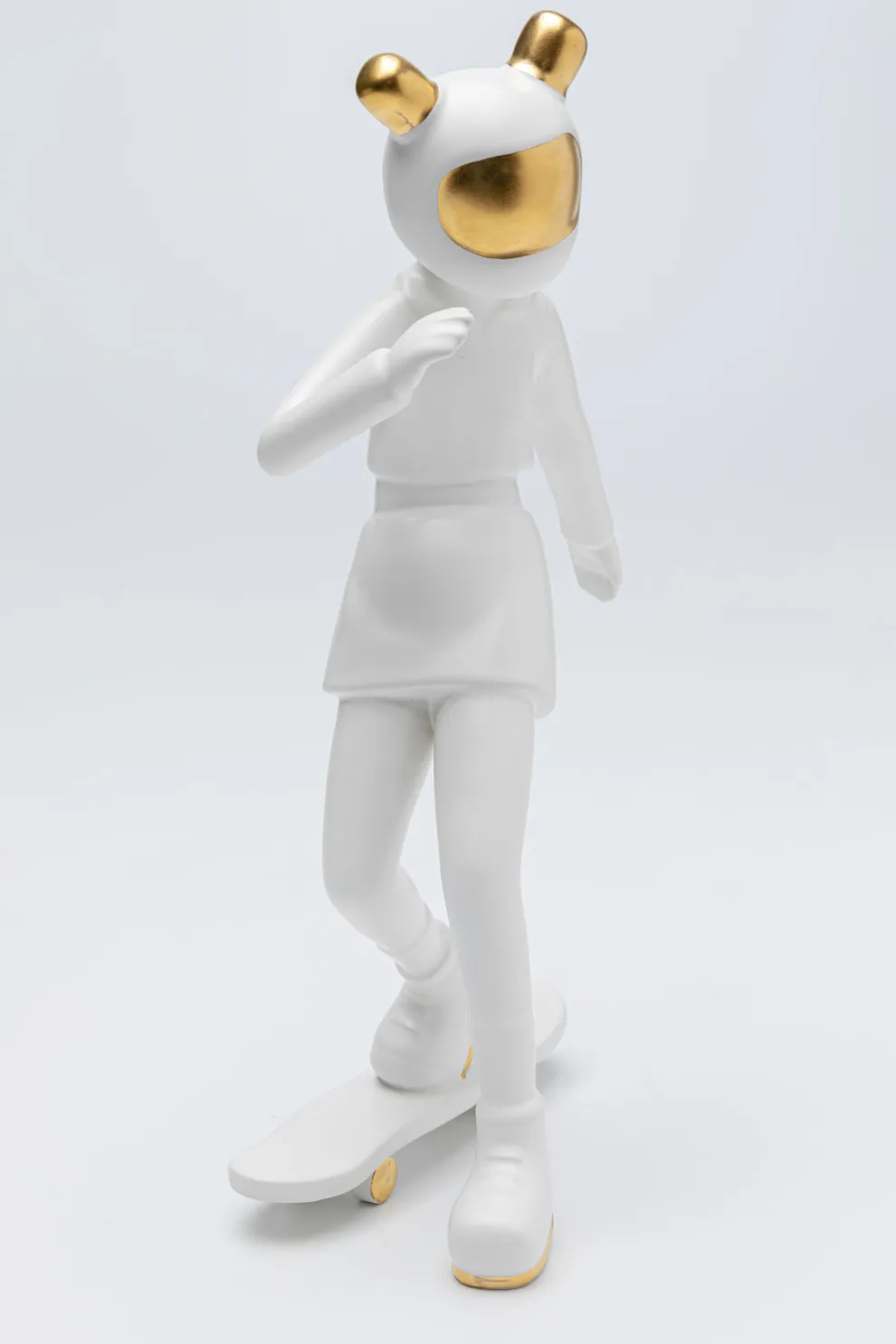 Decofiguur Skating Astronaut White 33cm