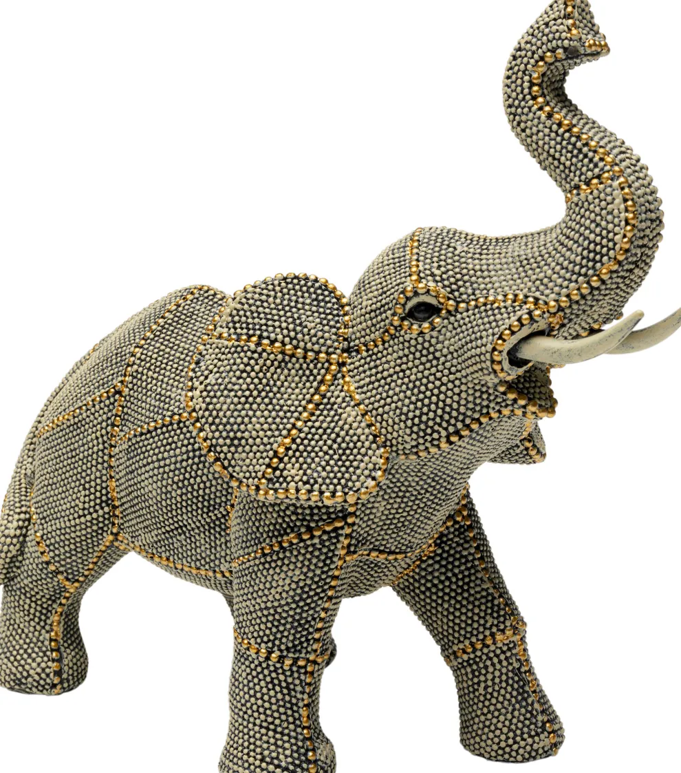 Decofiguur Walking Elephants Pearls 24cm