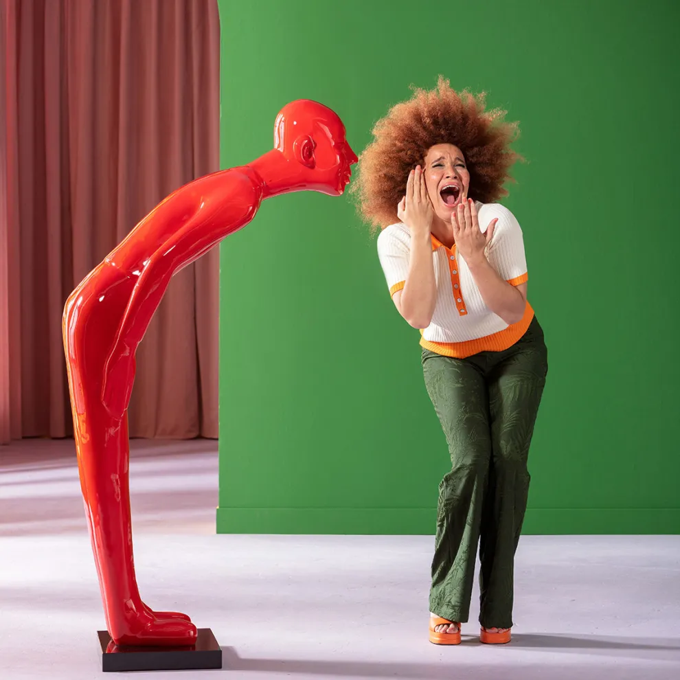 Decofiguur Welcome Guests Rood XL