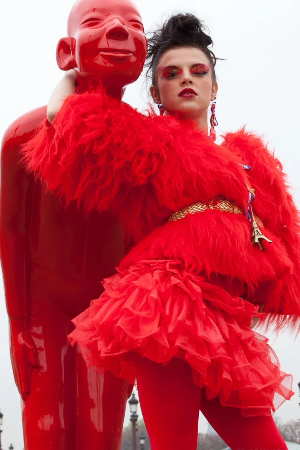 Decofiguur Welcome Guests Rood XL