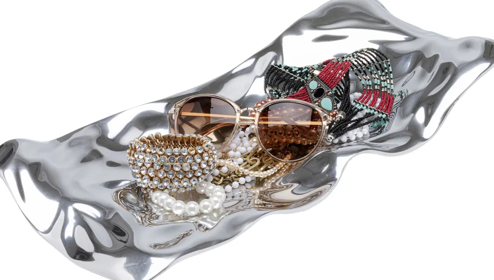 Decoratieve Schaal Jade Silver 48x22cm