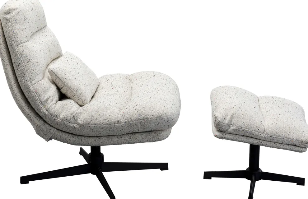 Draaifauteuil + Hocker Columbia