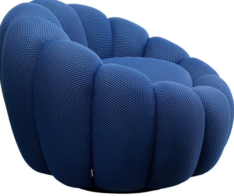 Draaifauteuil Peppo Bloom Blue