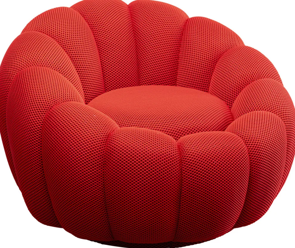 Draaifauteuil Peppo Bloom Red