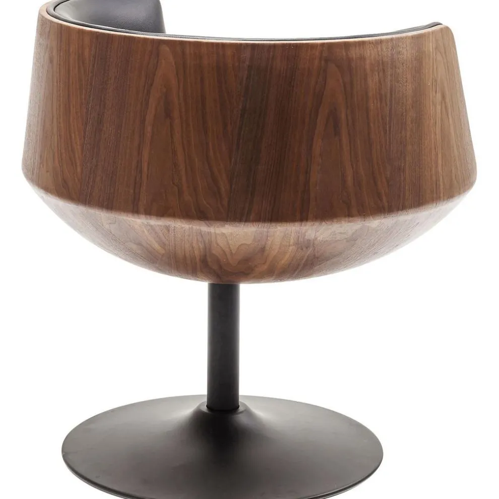 Draaistoel Club Walnoot