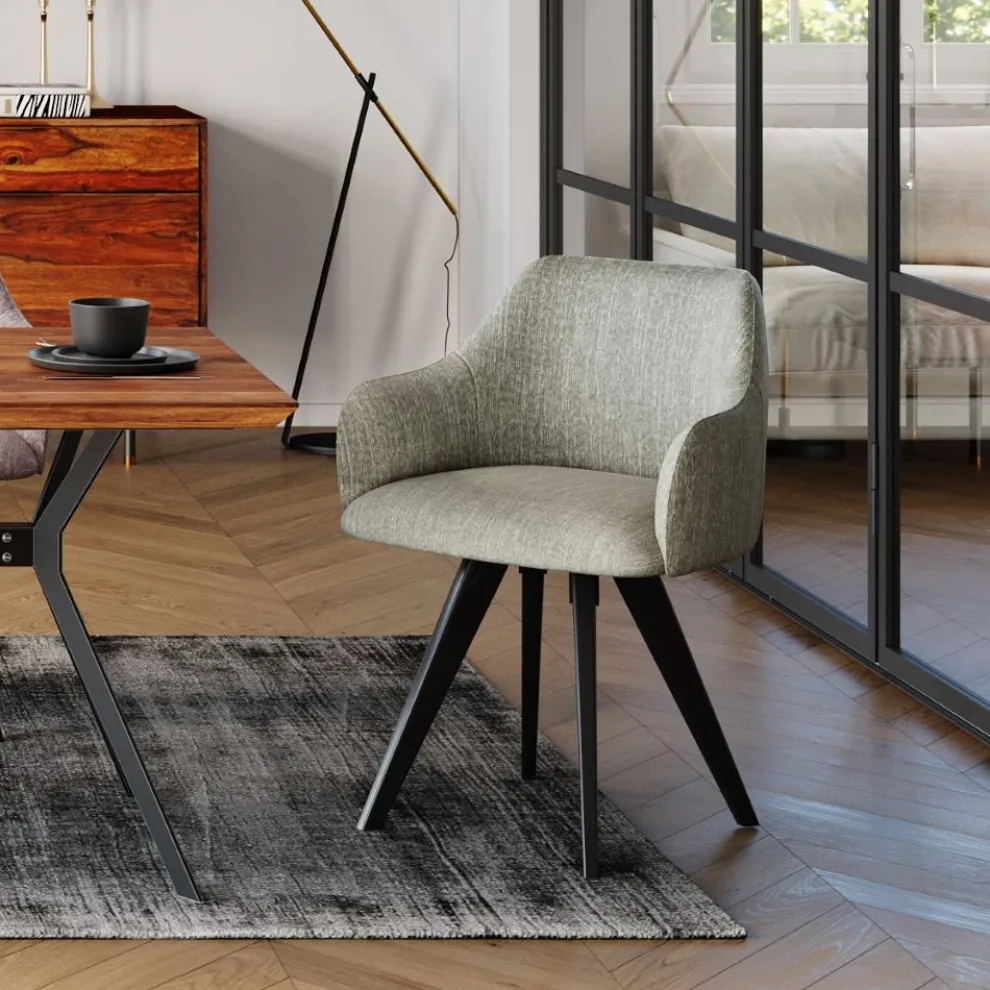 Draaistoel Madame Grijs