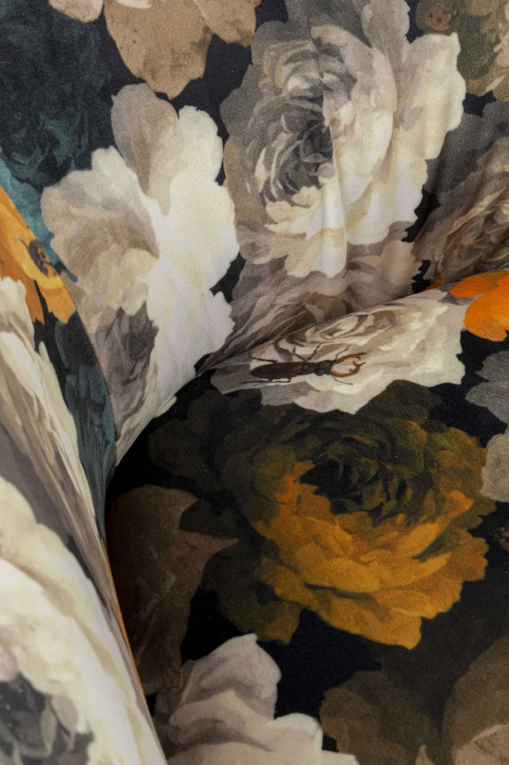 Draaistoel Peony Flower Geel