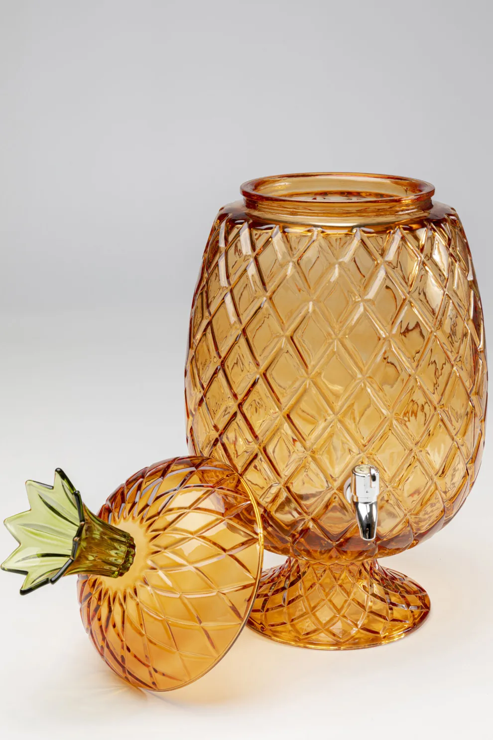 Drink Dispenser Pineapple Amber (2-delig)