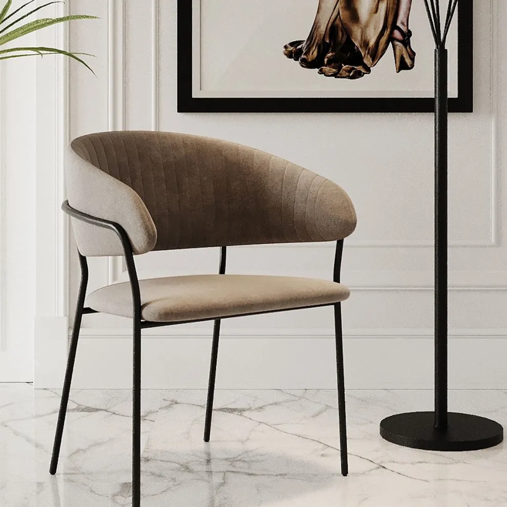 Eetkamerstoel Belle Brown (Set Van 2)