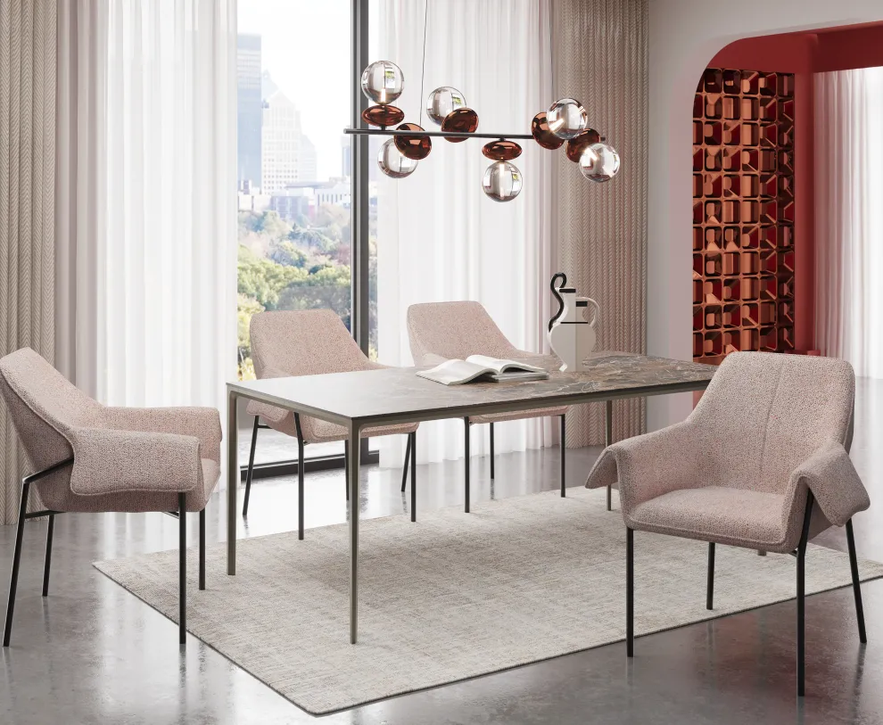 Eetkamerstoel Bess Beige Flitter