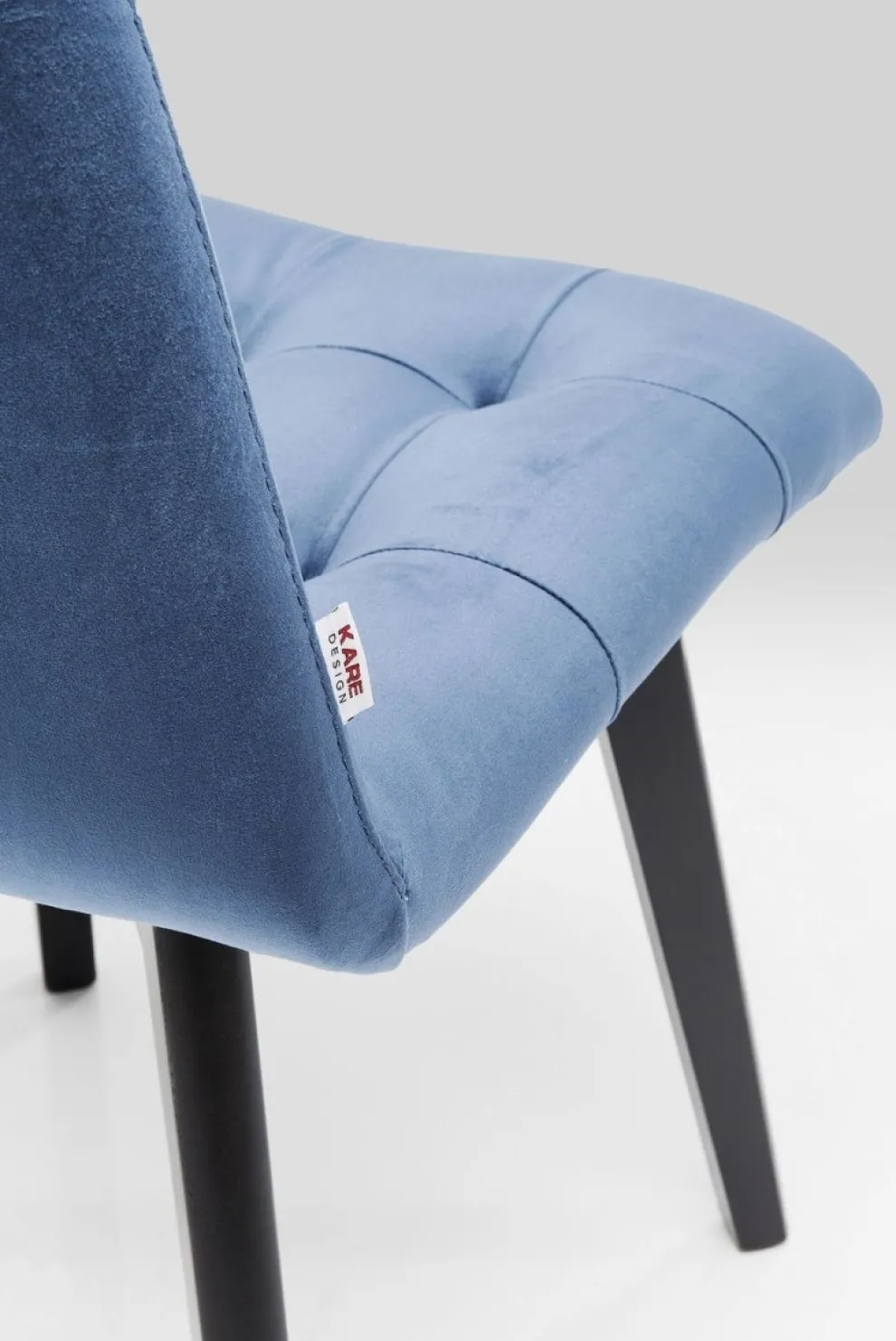 Eetkamerstoel Black Moritz Fluweel Blauw