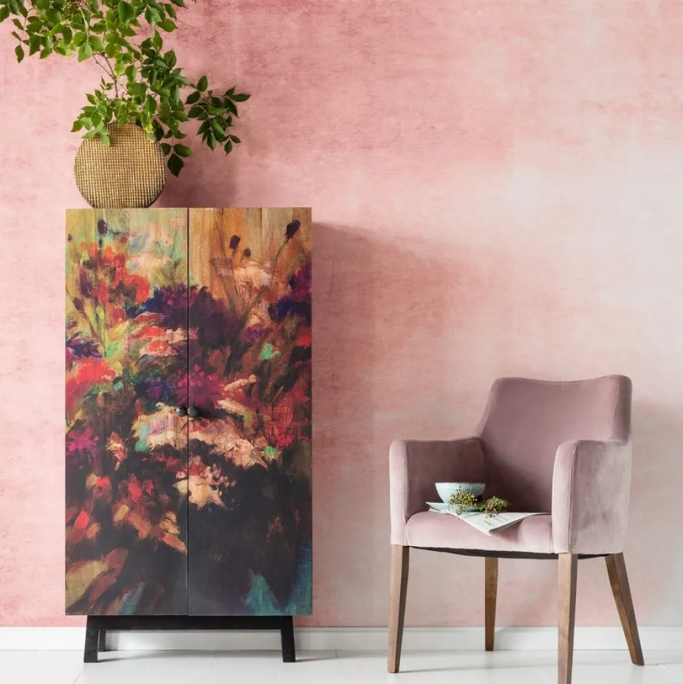 Eetkamerstoel Mode Fluweel Roze