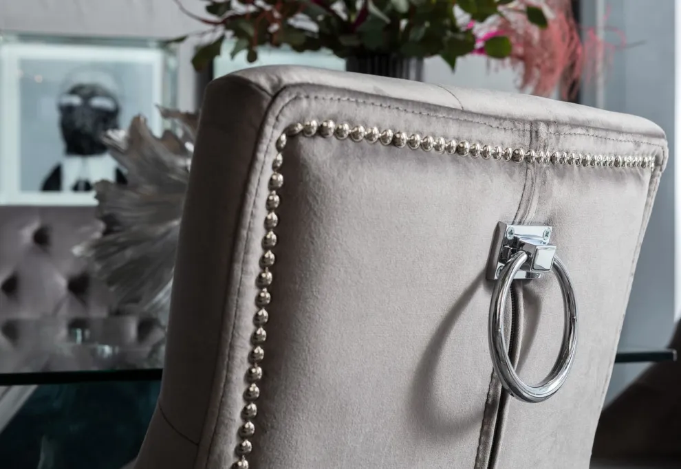 Eetkamerstoel Prince Fluweel Grijs