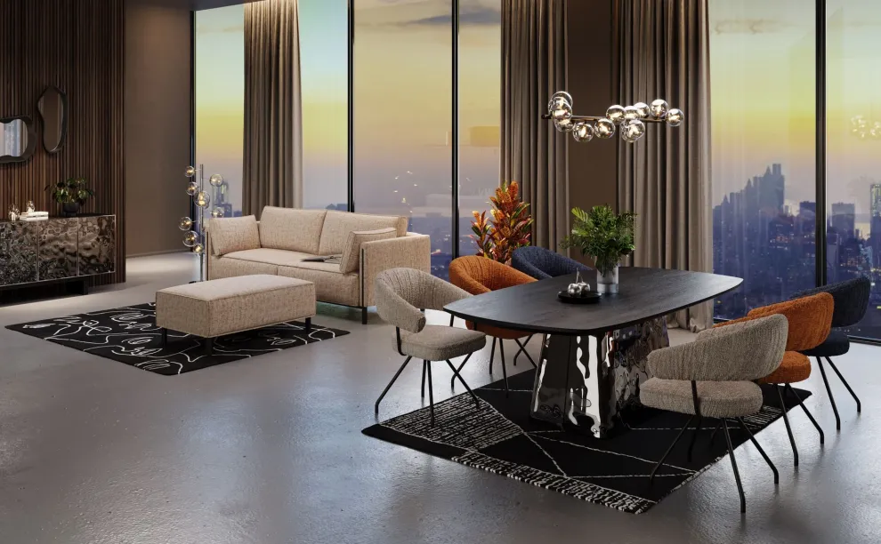 Eettafel Caldera 220x110cm