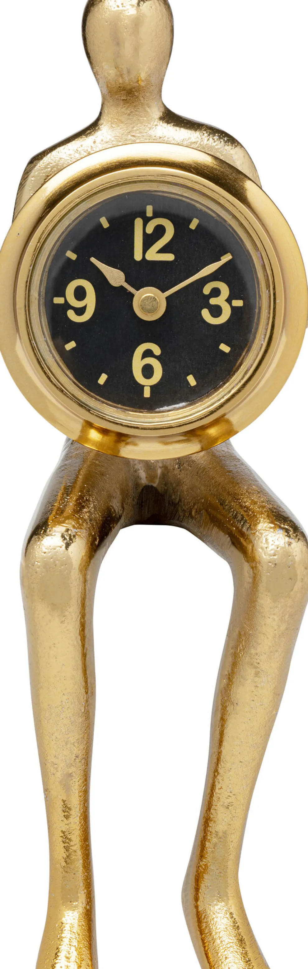 Eettafel Clock Sitting Man Gold 8x27cm