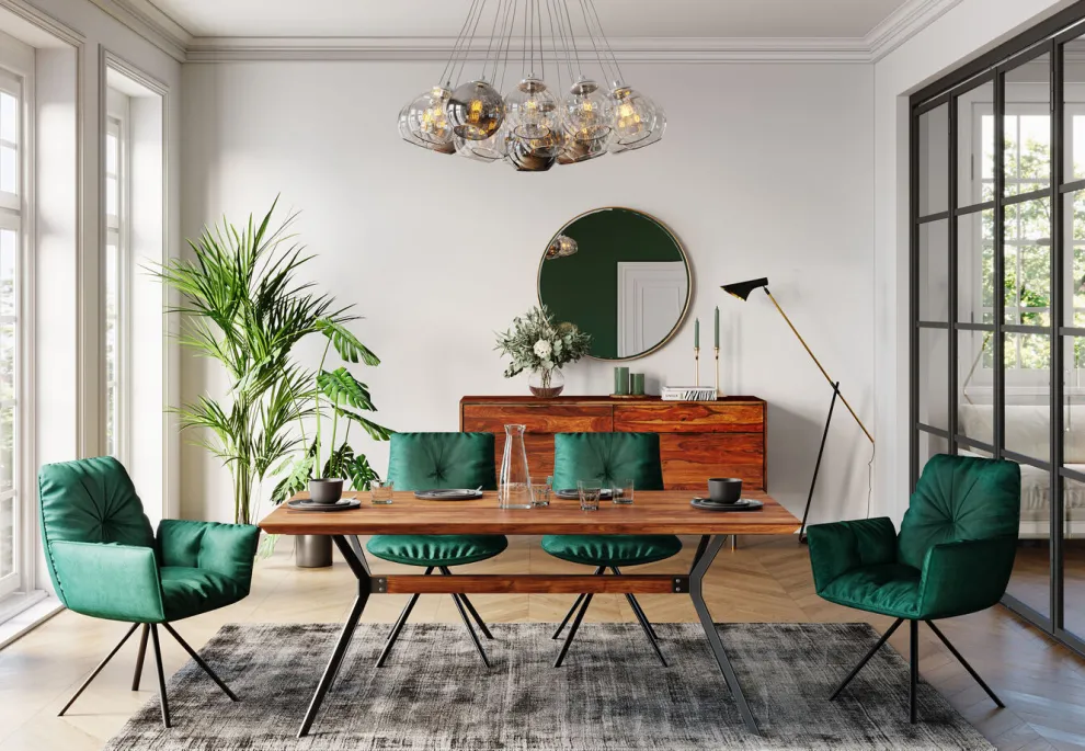 Eettafel Downtown Walnoot 180x90cm