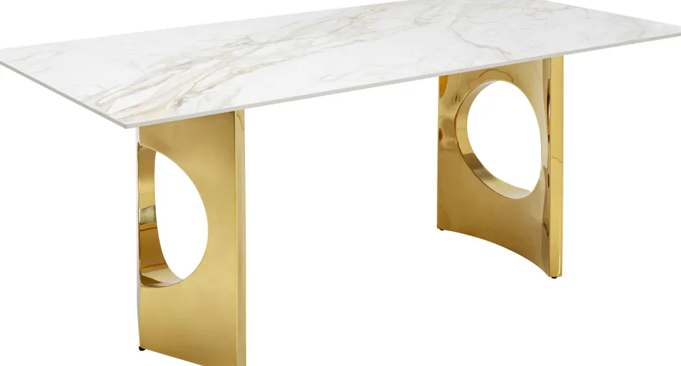Eettafel Eternity Oho Gold 180x90cm
