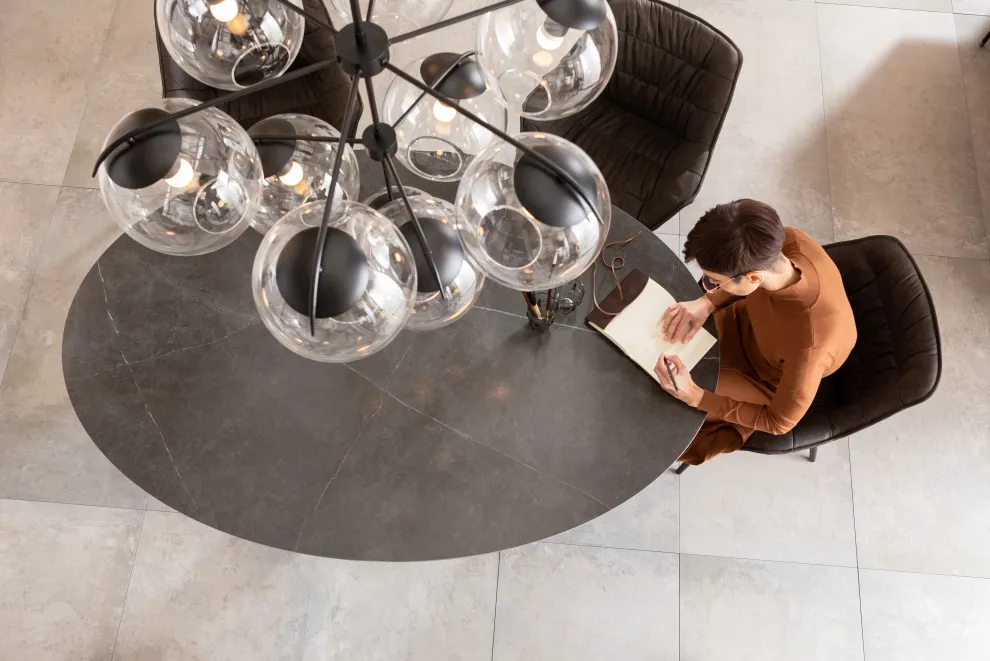 Eettafel Grande Possibilita Zwart 180x120cm