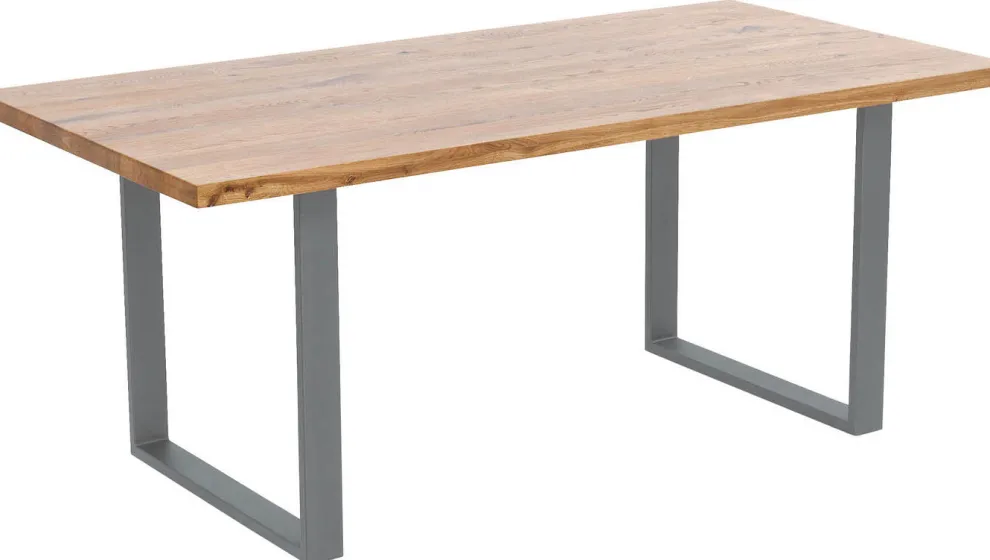 Eettafel Jackie Oak Crude Steel 160x80