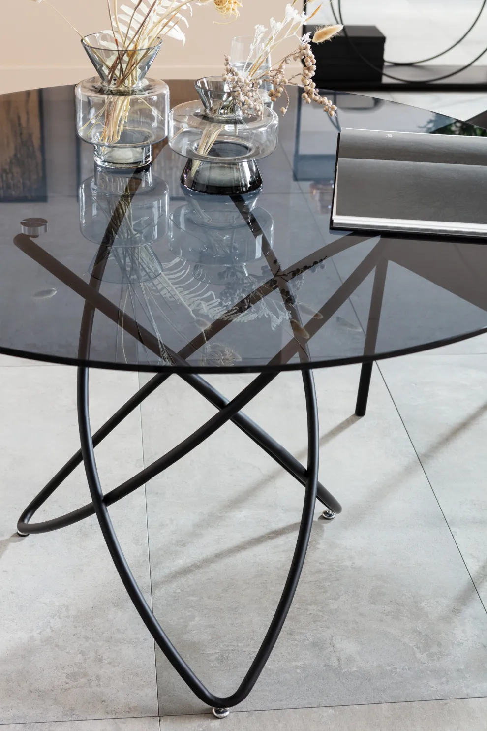 Eettafel Molekular Zwart Ø120cm