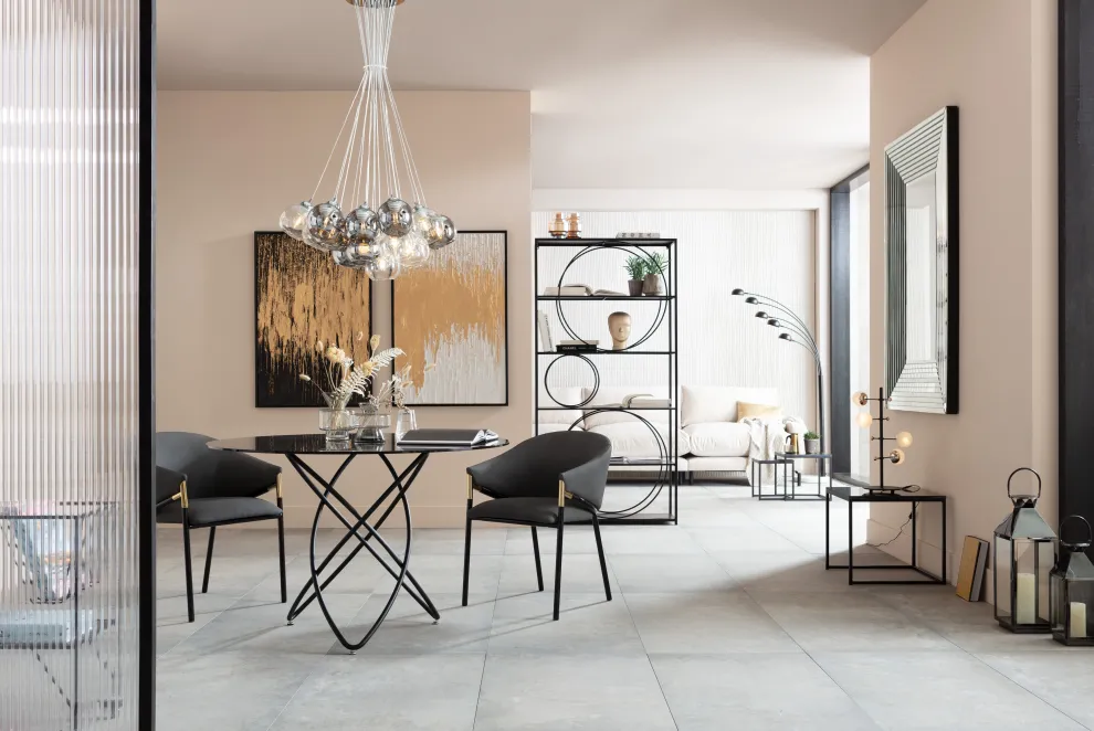 Eettafel Molekular Zwart Ø120cm