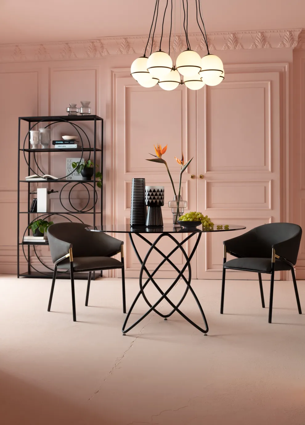 Eettafel Molekular Zwart Ø120cm