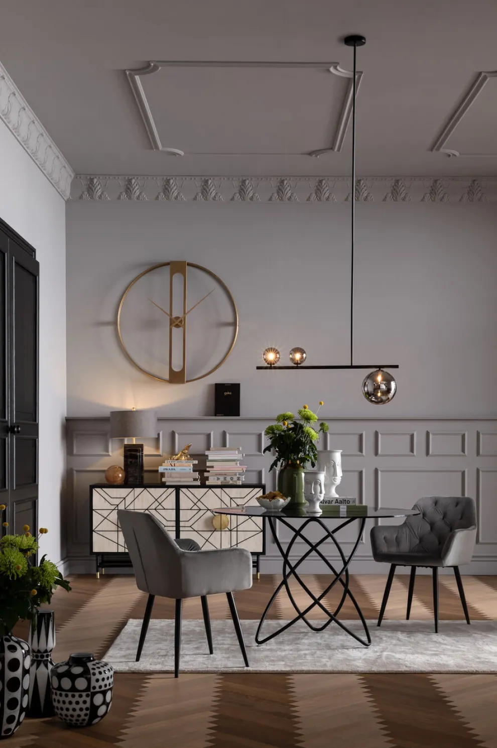 Eettafel Molekular Zwart Ø120cm