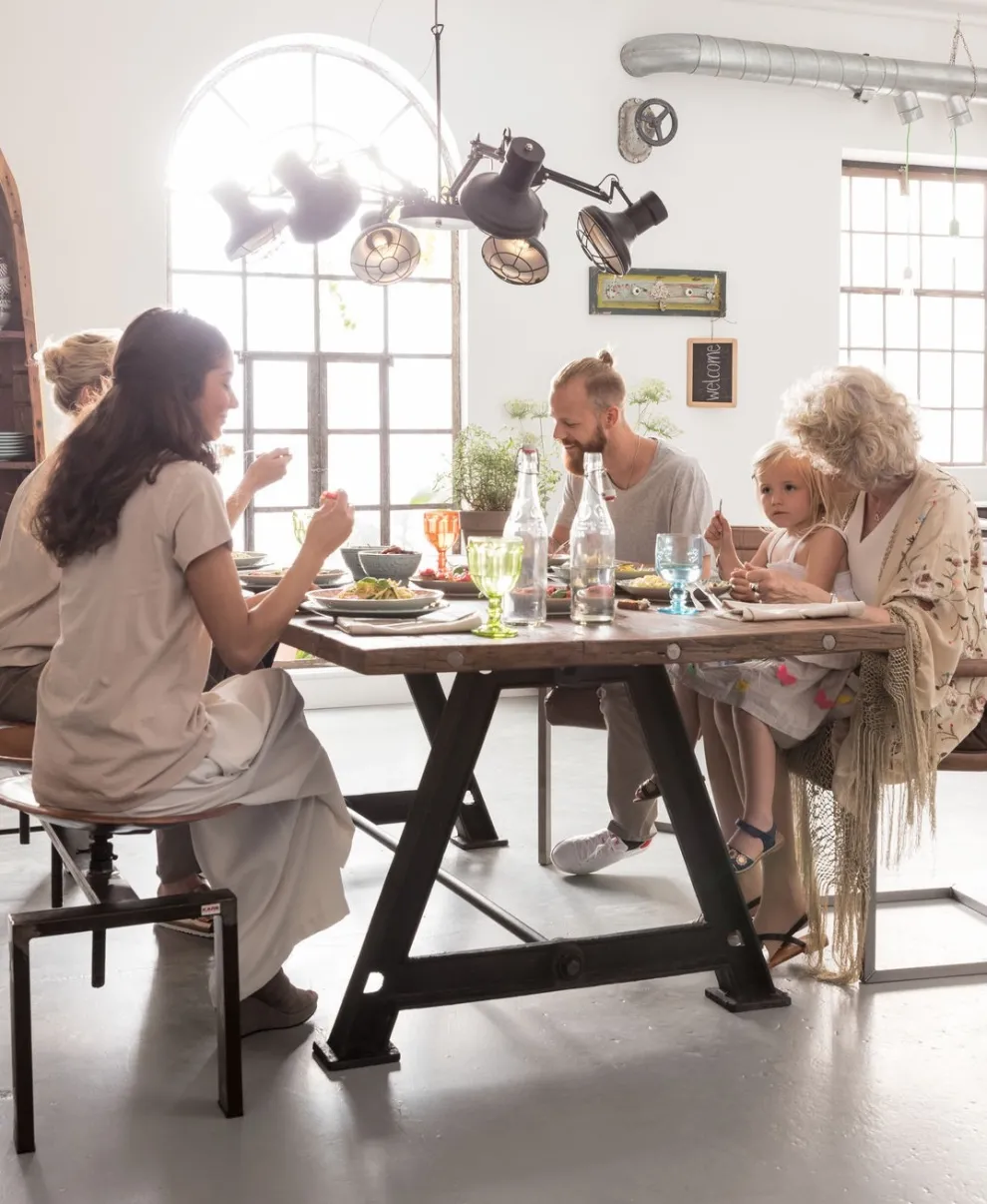 Eettafel Railway Unikat 210x100cm