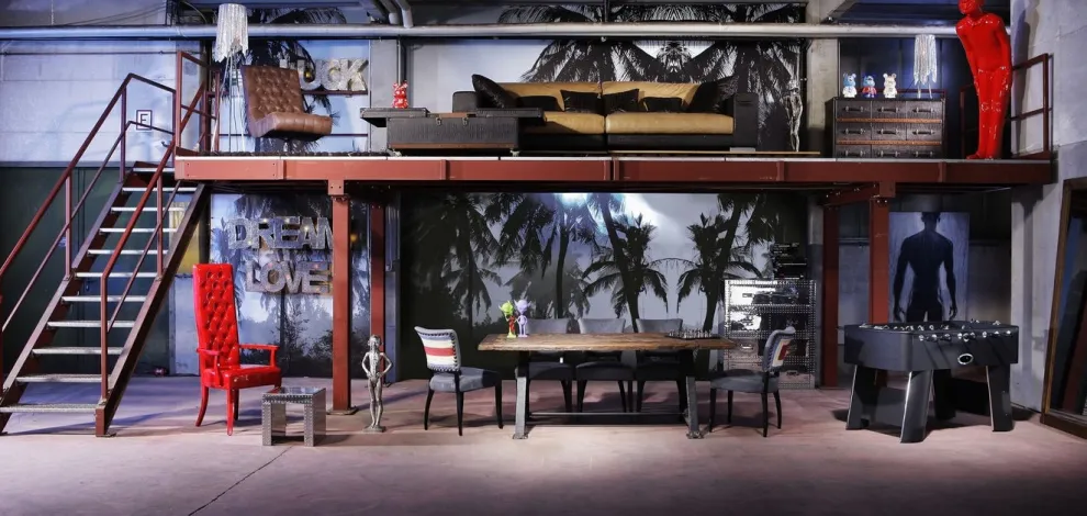 Eettafel Railway Unikat 210x100cm