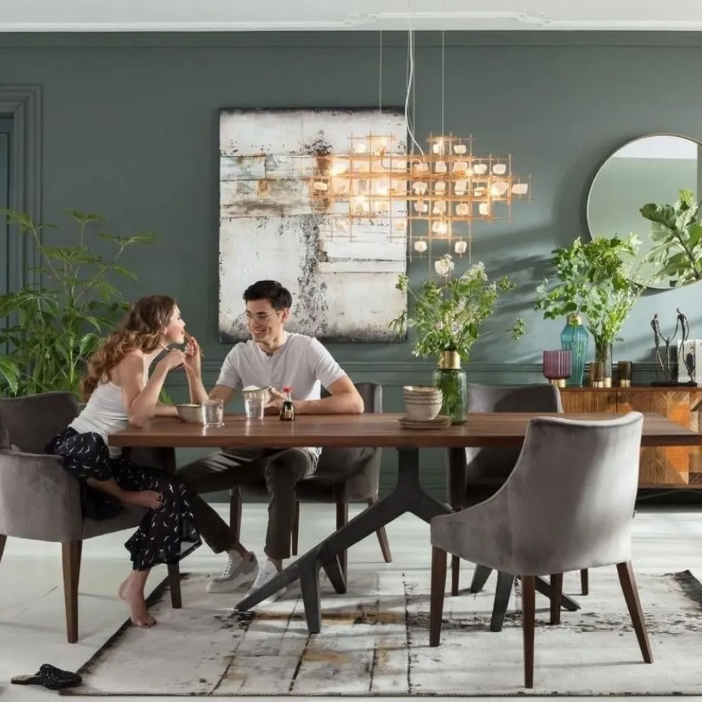 Eettafel Roots Dark 220x100cm