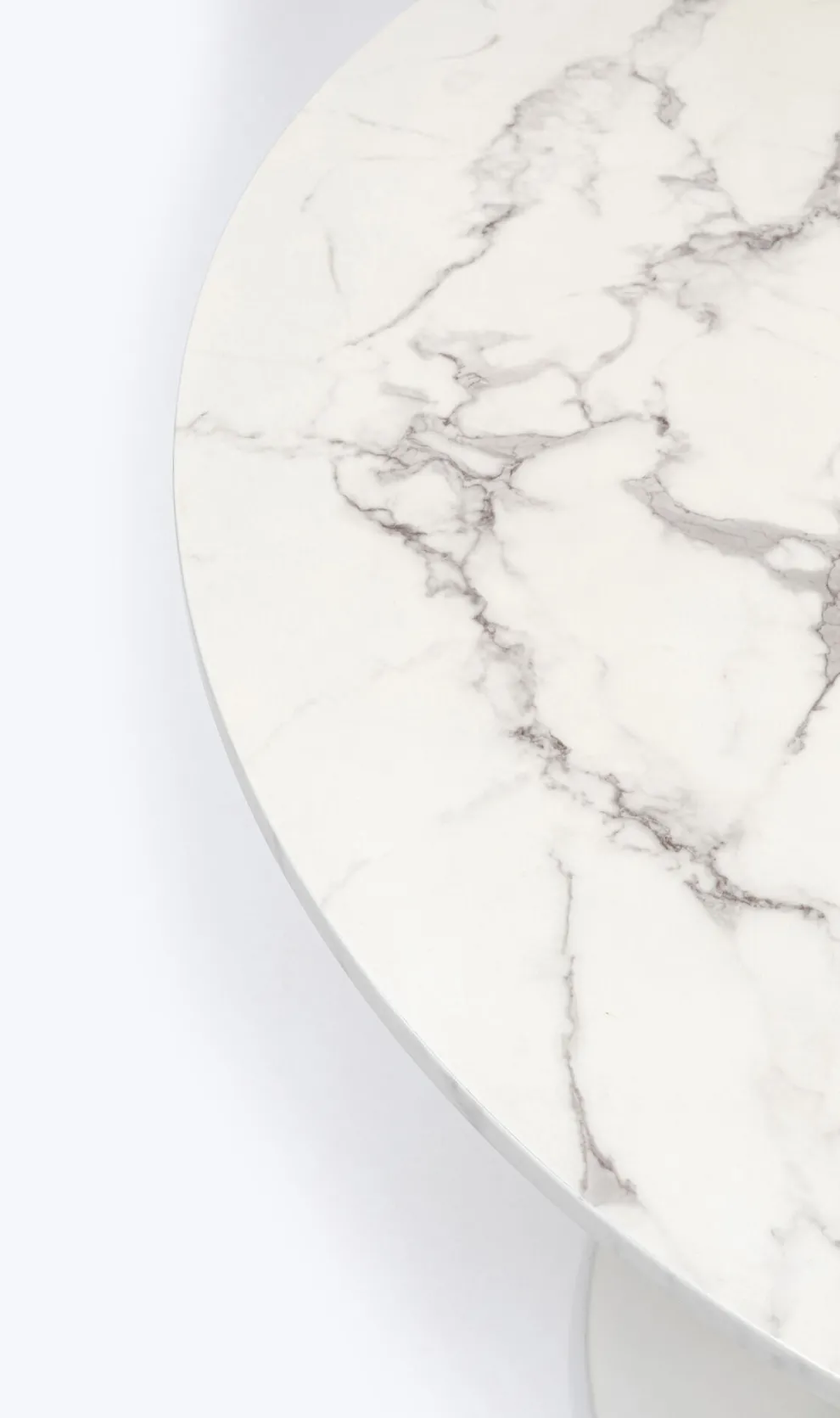 Eettafel Schickeria Marble White Ø80cm