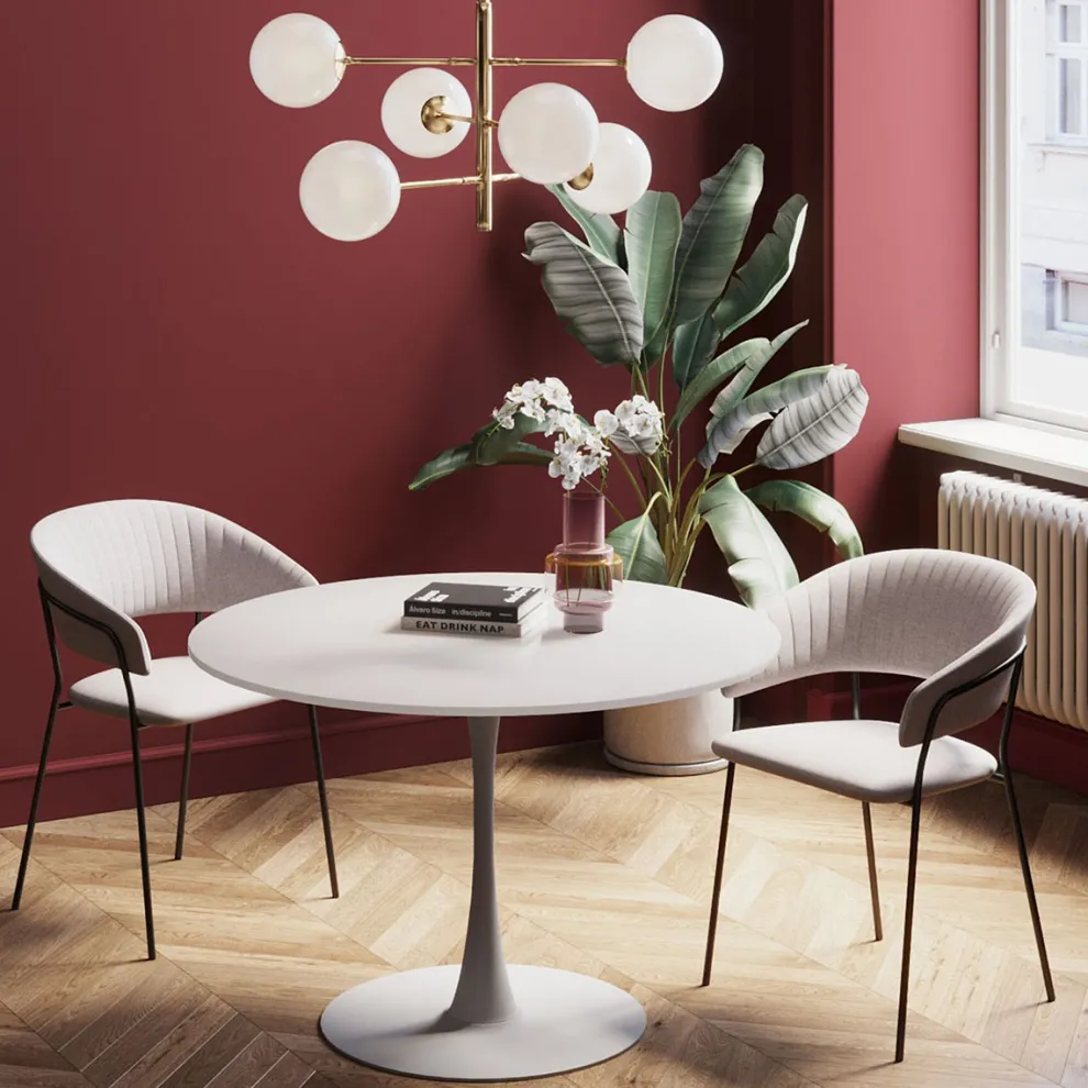 Eettafel Schickeria White 110cm