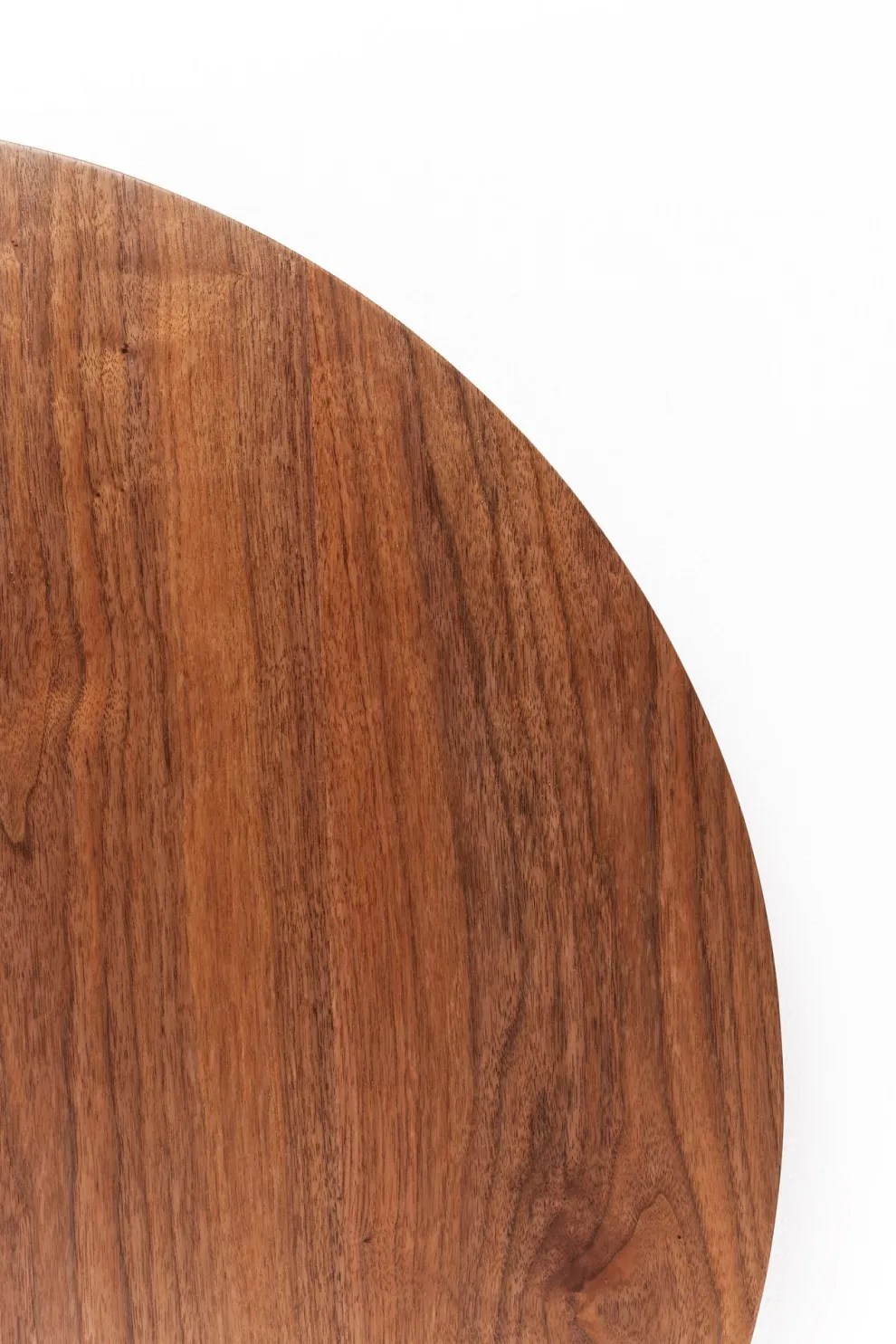 Eettafel Schickeria Walnut Print Black Ø80cm