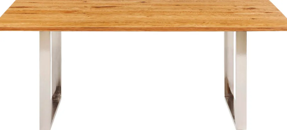 Eettafel Symphony Eiken Chroom 200x100cm