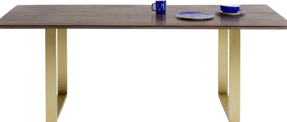 Eettafel Symphony Donker Messing 200x100cm