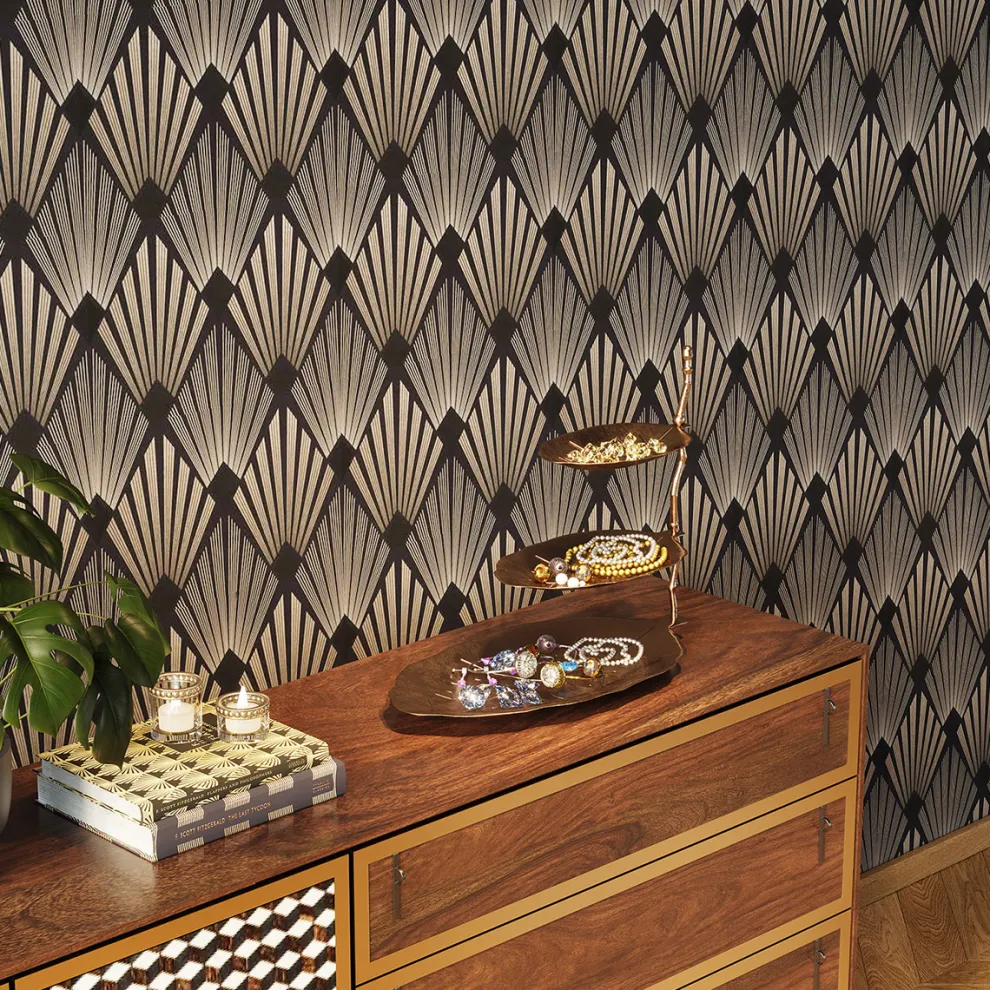 Etagere Leaf Goud