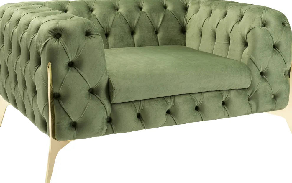 Fauteuil Bellissima Velvet Green 120cm