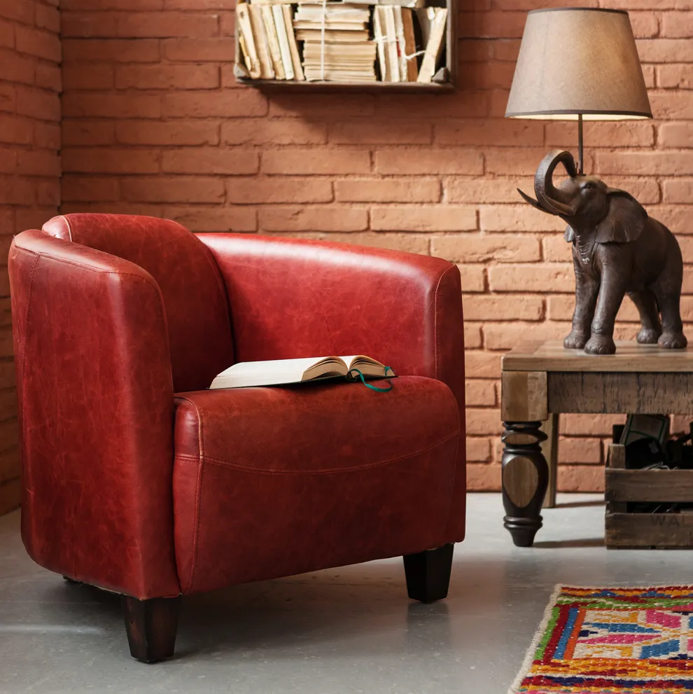 Fauteuil Cigar Lounge Rood