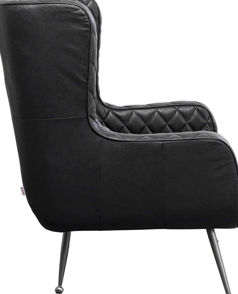 Fauteuil Nonna Smart Leather Black