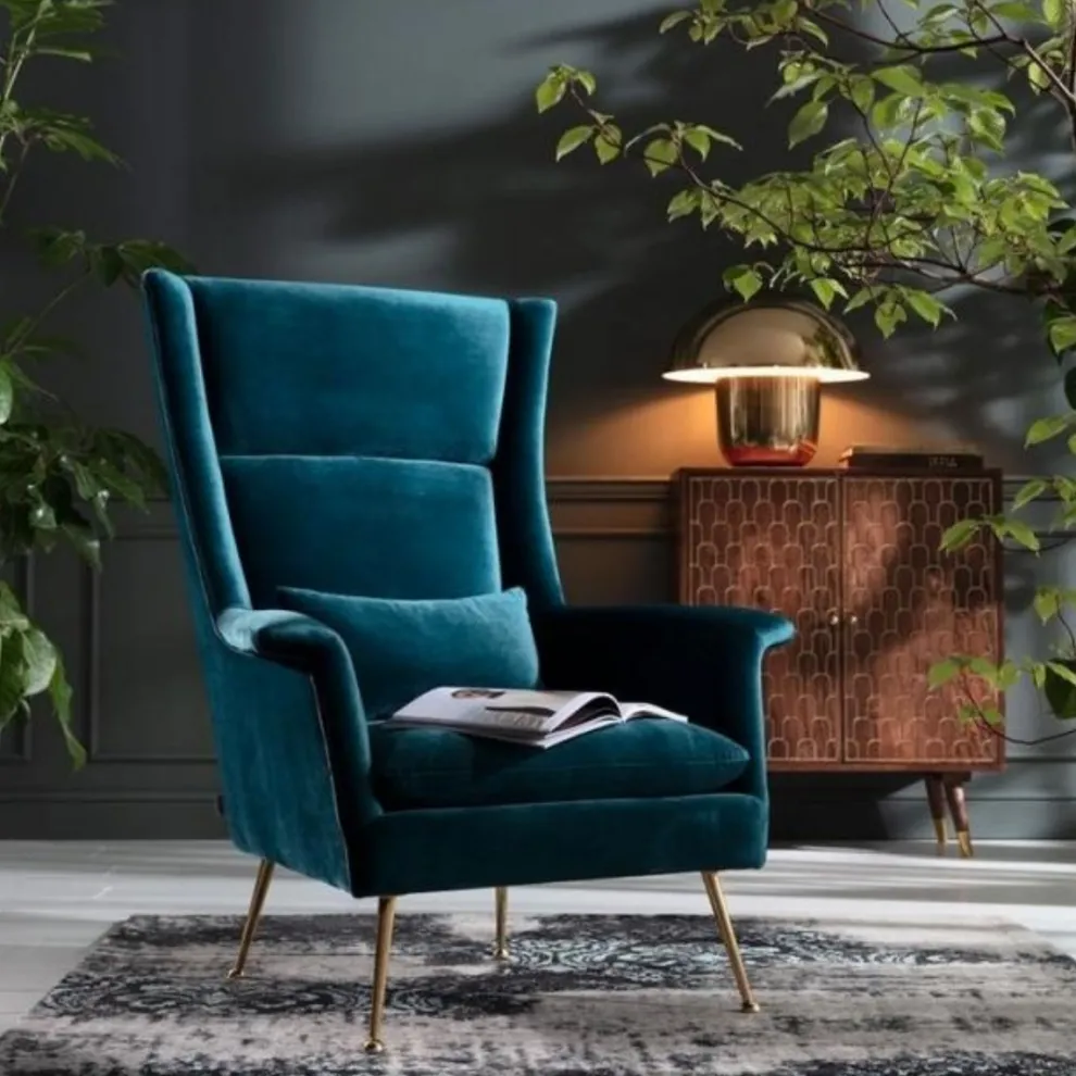 Fauteuil Vegas Forever Petrol-Blauw