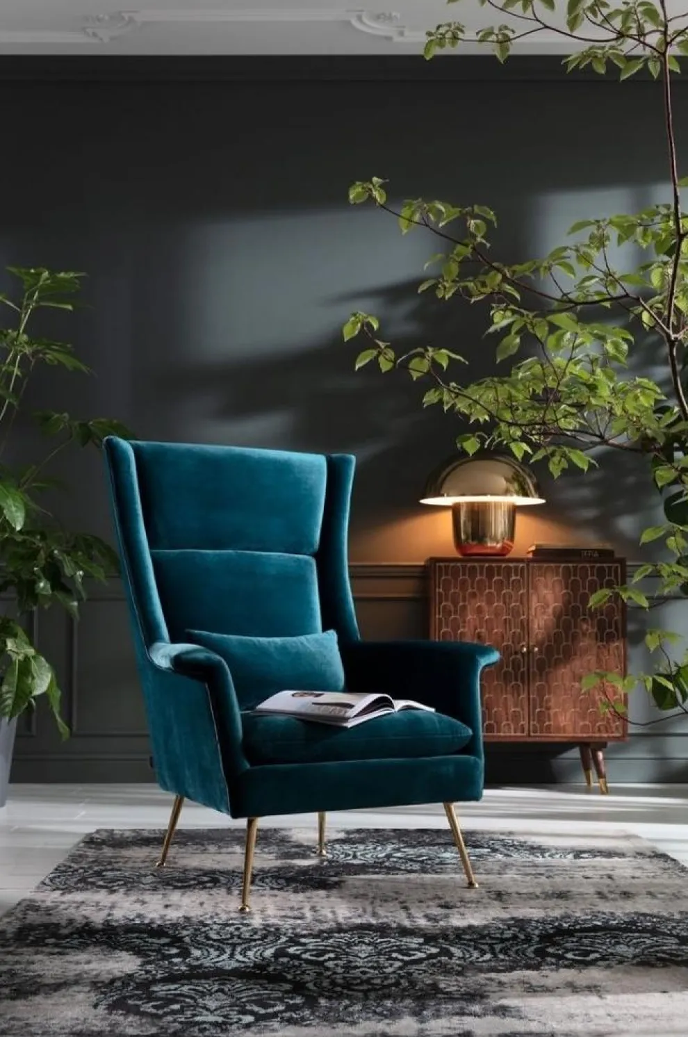 Fauteuil Vegas Forever Petrol-Blauw