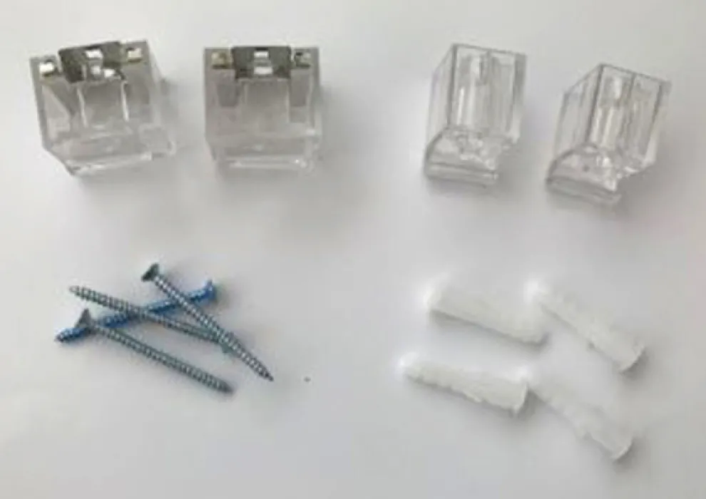 Haken Voor Glaslijsten (4-delig)