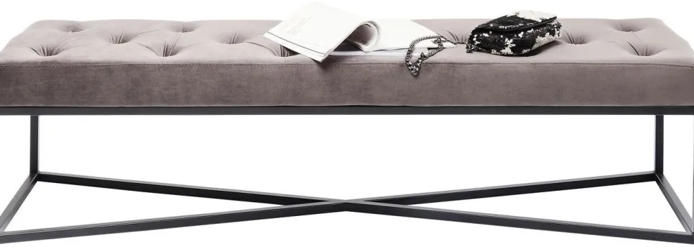 Halbank Crossover Grijs Zwart 150x40cm